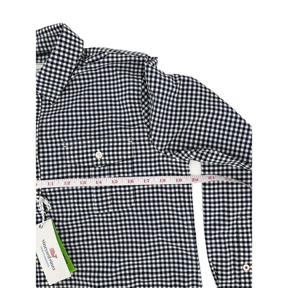 Vineyard Vines Performance Gingham Relaxed Plaid Shirt Ladies Size 6 NWT - Picture 10 of 12